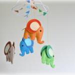 Elephant Mobile - Mini Bunting - Elephant Nursery..